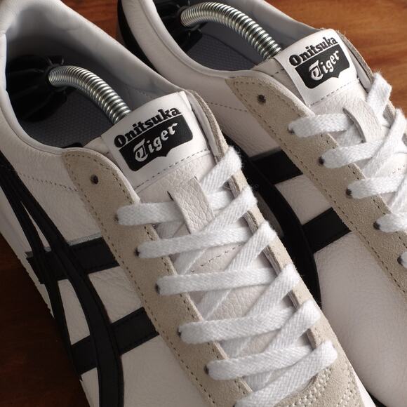 Onitsuka Tiger Sneakers Mens SZ 7.5 White Black FB Trainer Casual Athletic Shoes - Picture 5 of 16